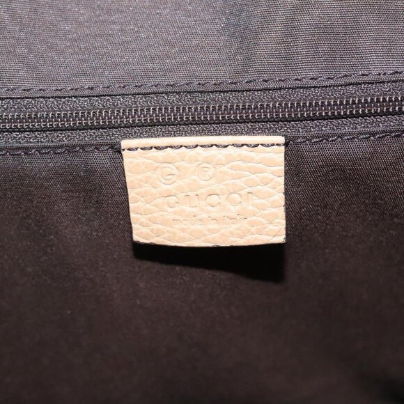 GUCCI GG Supreme Tote Bag PVC Outlet White Gold - Picture 11 of 15